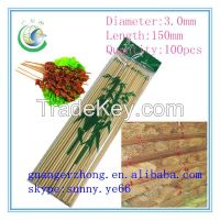 6",7",8",9",10",12" long disposable bbq bamboo skewers,bamboo sticks 