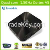 Set Top Google TV Box with Amlogics805 and Dual Band WiFi, Support HDMI1080p and Ethernet