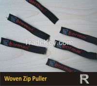 HOt Selling Zip Pullers (Woven ,Pvc ) for Garment and fashion Accessories and footwear 