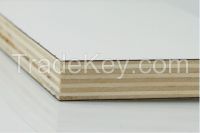 White HPL Plywood with Poplar Core for Furniture, Decoration, Cabinet Use