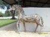 JH-72 RECLAIM TEAK WOOD HORSE 1.20