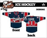 Authentic Red Shaded Hockey Jersey