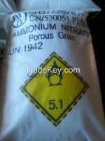 Porous Granular Ammonium Nitrate NH4NO3