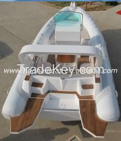 19ft 680A luxury RIB fiberglass boat for sale