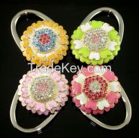 Custom logo flower purse hanger hook for table