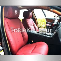 custom design genuine leather seat covers for BMW, Benz,Audi,Landover