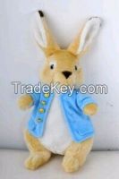 China Peter Rabbit Plush Toys Manufacturer/ Plush Rabbit Gift Toy for Easter Day (HD-PL-40)