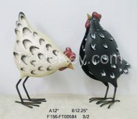 metal rooster garden decoration