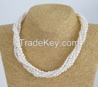 White Fresh Water Pearl Necklace
