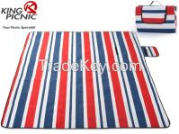 TEMPE-RED STIPE-XXXL PICNIC MAT