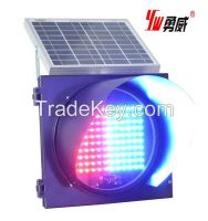 Red and Blue Solar LED Traffic Light
