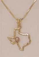 Texas Concho Pearl Pendant