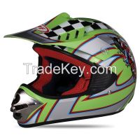 kids Motorcycle helmet--DP-168-green-ECE/DOT Certification Approved