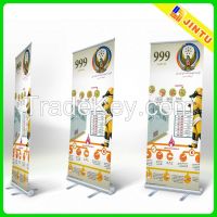 Aluminum roll up banner stand for outdoor advertising
