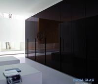Lacquered glass panel