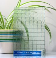 Wired nashiji pattern glass