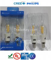 3 Watt LED filament bulbs