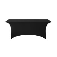 black spandex rectangular table cover stretch banquet table cover