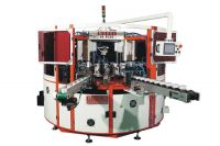 3 color rotary table automatic uv screen printing machine