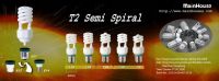 T2/T3 semi-spiral energy saving lamp
