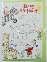 Children's Happy Birthday Greeting Card