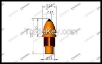 B47K17.5H Foundation Drilling Tool Conical Round Shank Bit Tungsten Carbide Tipped Betek Cutter Teeth Rotary Machine Chisels