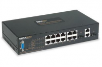 12-Port 10/100 Industrial Managed Switch + 2-SFP/RJ-45 Dual Media Ports