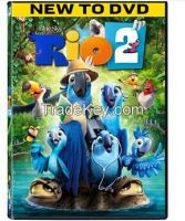 50pcs all Region Hottest Rio 2 Cartoon DVDs Mix color Christmas gift for anime Baby Free Shipping