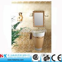 Exquisite Arab Bathroom Vanity, Resin Carving Bath Sink, Fashion Toilet Wash Hand Sink