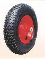 Pneumatic rubber wheel