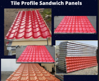 Tile look roof sandwich panels / Tile design  insulated roof panels / Tile Profile sandwich panels