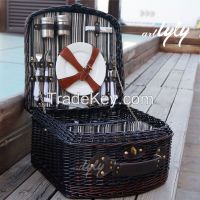 hotsale bulk wicker picnic basket for 4 person wholesale