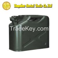 10L portable metal jerrycan with pressure nozzle