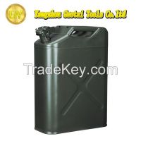 20L portable metal jerrycan with pressure nozzle
