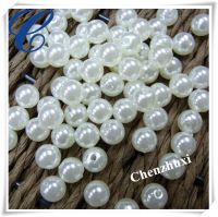 Chenzhuxi 6mm white plastic pearl beads
