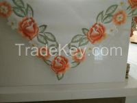 Embroidered table cloth