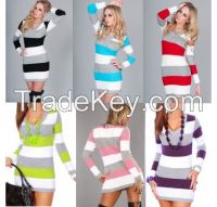 Wholesale Fashions Womens Jumper V Neck Striped Pack Best Price in UK, Europe