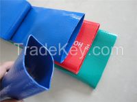 pvc layflat irrigation discharge hose from Weifang China factory