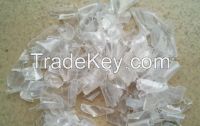 Natural Color Plastic Recycled Hot Washed PET Flakes