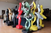 Stainless steel abstract art sculpture statues