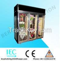 Anti-fog glass elegant refrigerators for flowers