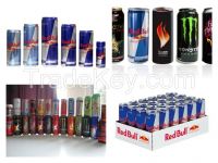 Best Quality and Taste Energy Drinks. Red-bull, Monster, Rock Star, Power Horse