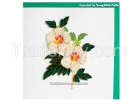 Handmade Quilling Art Greeting Cards of Flowers