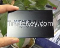 Custom metal business card  VIP card member card matt black metal card