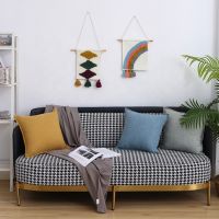 2020 New product cotton woven tufted colorful boho rainbow tapestry wall hanging luxury baby decorations for room 