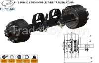 DOUBLE TYRE TRAILER AXLES