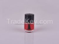 UV shiny black coating round Nail Polish cap round nail polish bottle flat brush nail polish packaging