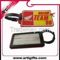 Promotion cheap soft pvc photo luggage tag