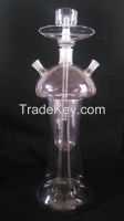 clear glass hookah pipes of tengda with beautiful package