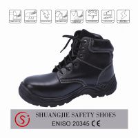 smooth leather construction safety shoes